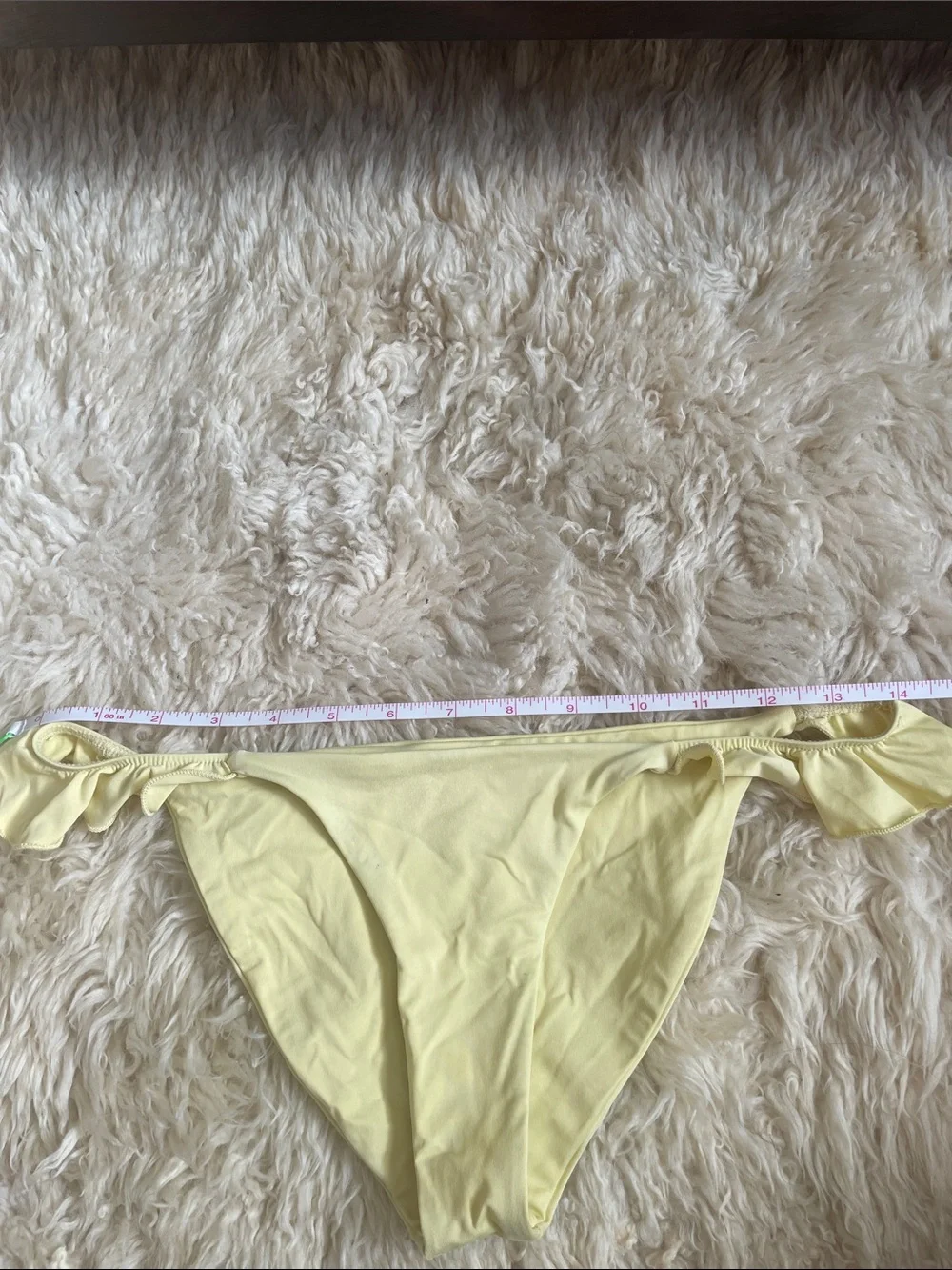 Frankie’s Bikinis Yellow Ruffle Bottoms
